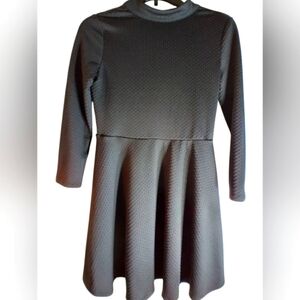 Free People Black Fit And Flare Dress Cut Out Back Size SP Whimsigoth Witchy